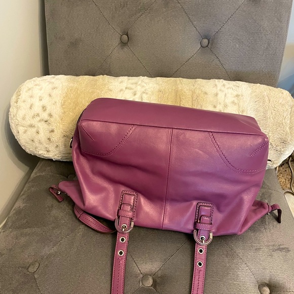 Authentic Coach Soho Leather Satchel Convertible Bag - Picture 3 of 4